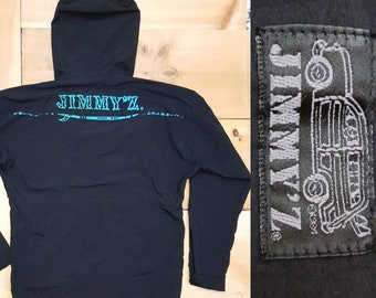 Vintage JIMMY'Z Quarter Zip Hooded Nylon Anorak Jacket