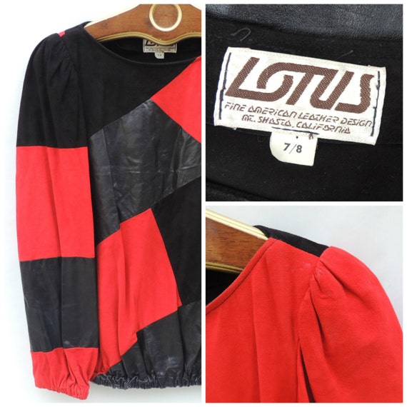 Vintage Leather Shirt  //   Vtg 80s LOTUS Made in… - image 3