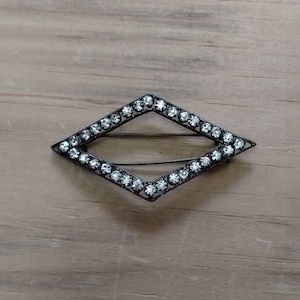 Antique 1910s Paste Stone Hair Clip