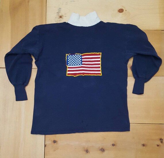 Vintage YAMAHA Distressed Threadbare Rugby Shirt Gem