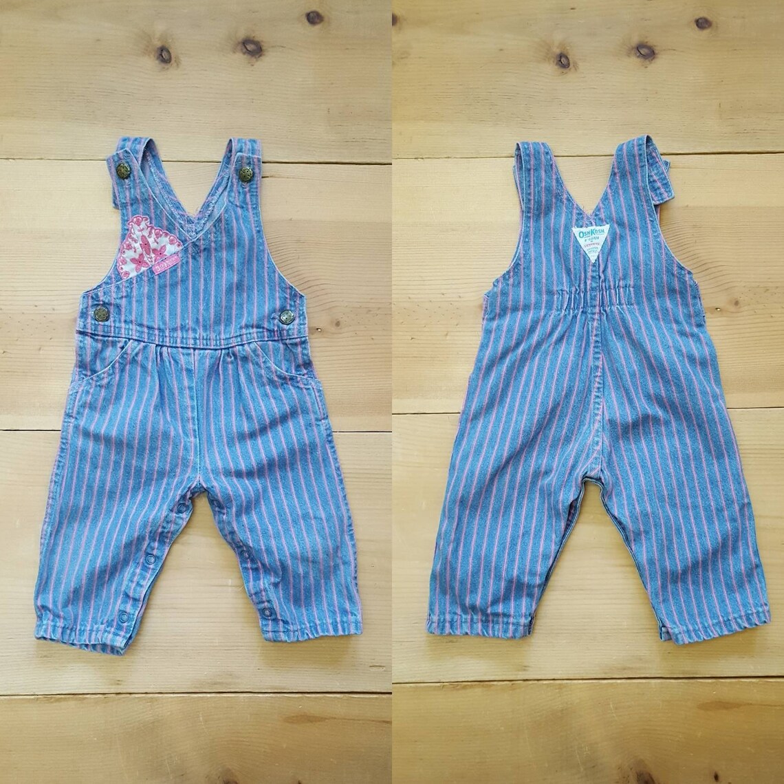 Vintage Oshkosh Baby Overalls // Made in the USA Distressed | Etsy