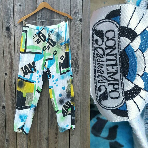 Vintage Knit Pants // Vtg 80s Made in Italy CONT