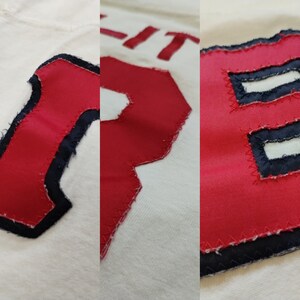 Vintage Gamma Phi Beta Jersey Cut Tee w/ Applique Named Vom-It // All Cotton Made in the USA T Shirt image 8