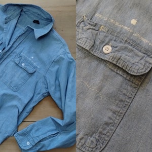 Rare Vintage Apple Spring Developers Conference '88 Chambray Shirt / All Cotton Made in the USA