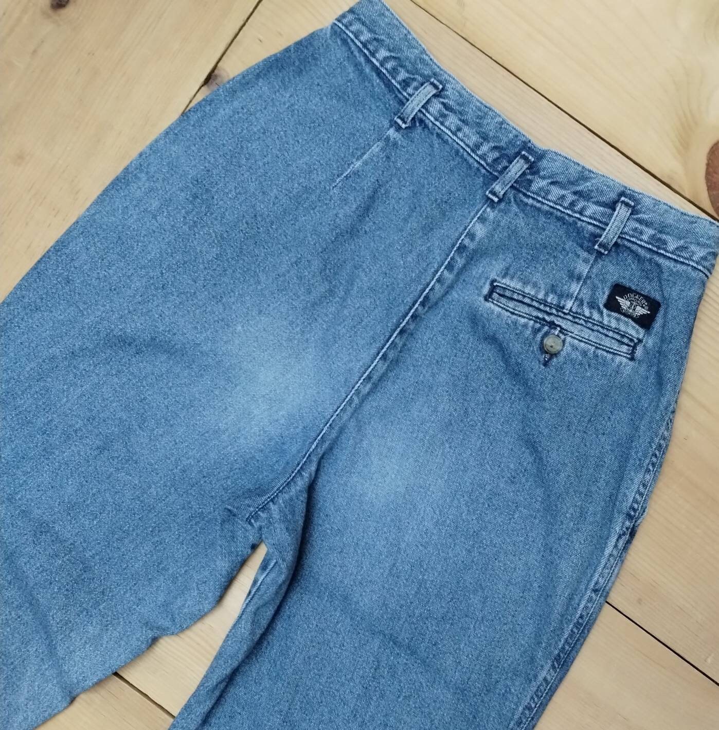 Vintage DOCKERS Jeans // Vtg Made in the USA Distressed Faded