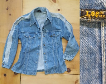 Vintage 70s LEE Two Tone Denim Shirt Jacket