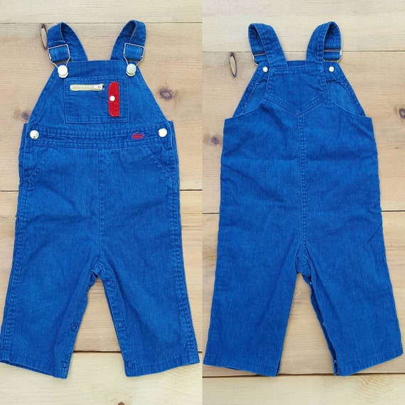 Vintage Kids Overalls  // Vtg IZOD Lacoste Cordur… - image 2