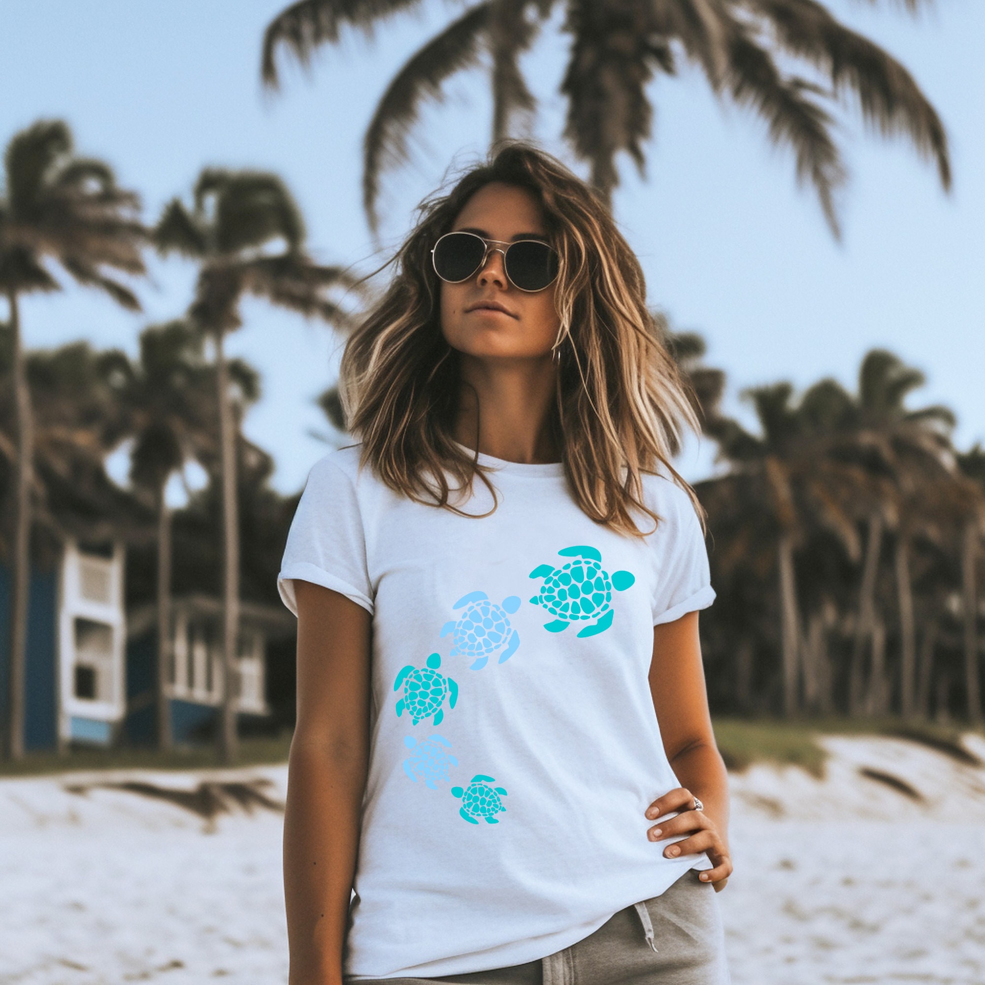 Beach T-Shirt in Burnt Orange with Rubber Turducken by Castaway Clothing main image 0