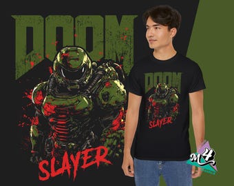 DOOM Slayer T-Shirt: Unisex Ultra Cotton Tee, Gaming Fan Gift