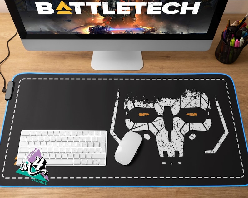 Atlas Battletech LED Gaming Mouse Pad: RGB Backlit Desk Accessory ...