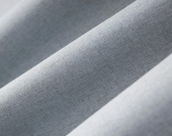 Extra Wide Blackout Linen Curtain: Rod Pocket, Grommet & Hook Options