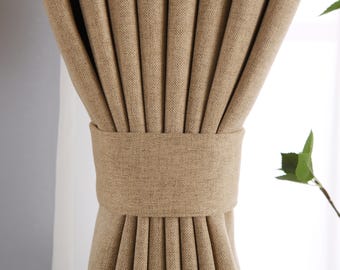 Blackout Chenille Curtain: Soft Velvet, Hotel Style - Custom Size Available