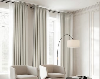 Custom Blackout Velvet Curtains: Pinch Pleat Drapes, Thermal Insulation