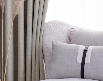 Extra Wide Blackout Curtains: Custom Heading Type and Recycled Fabric