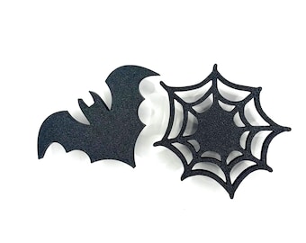 3D Printed Halloween Decor Knobs : Spider Web Bat drawer pulls