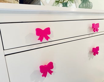 3D Printed Bow Drawer Knobs: Whimsical Furniture Pulls