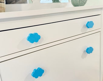 3D Printed Cloud Drawer Knob: Kids Furniture Pull