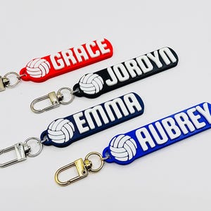 40% OFF BULK Volleyball personalized keychain custom small volleyball tag volleyball party favors team gifts 3d printed volleyball keychain