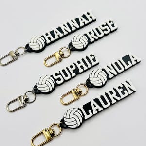40%OFF BULK Personalized small Volleyball keychain Volleyball bag tag Volleyball custom name tag team gift Volleyball  keyrings 3D printed