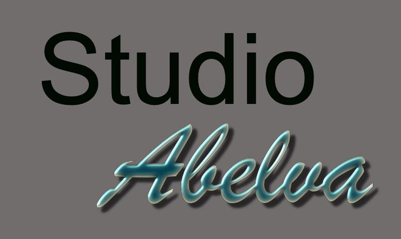 May include: Studio Abelva logo with the word "Studio" in black text and "Abelva" in a blue and white cursive font.
