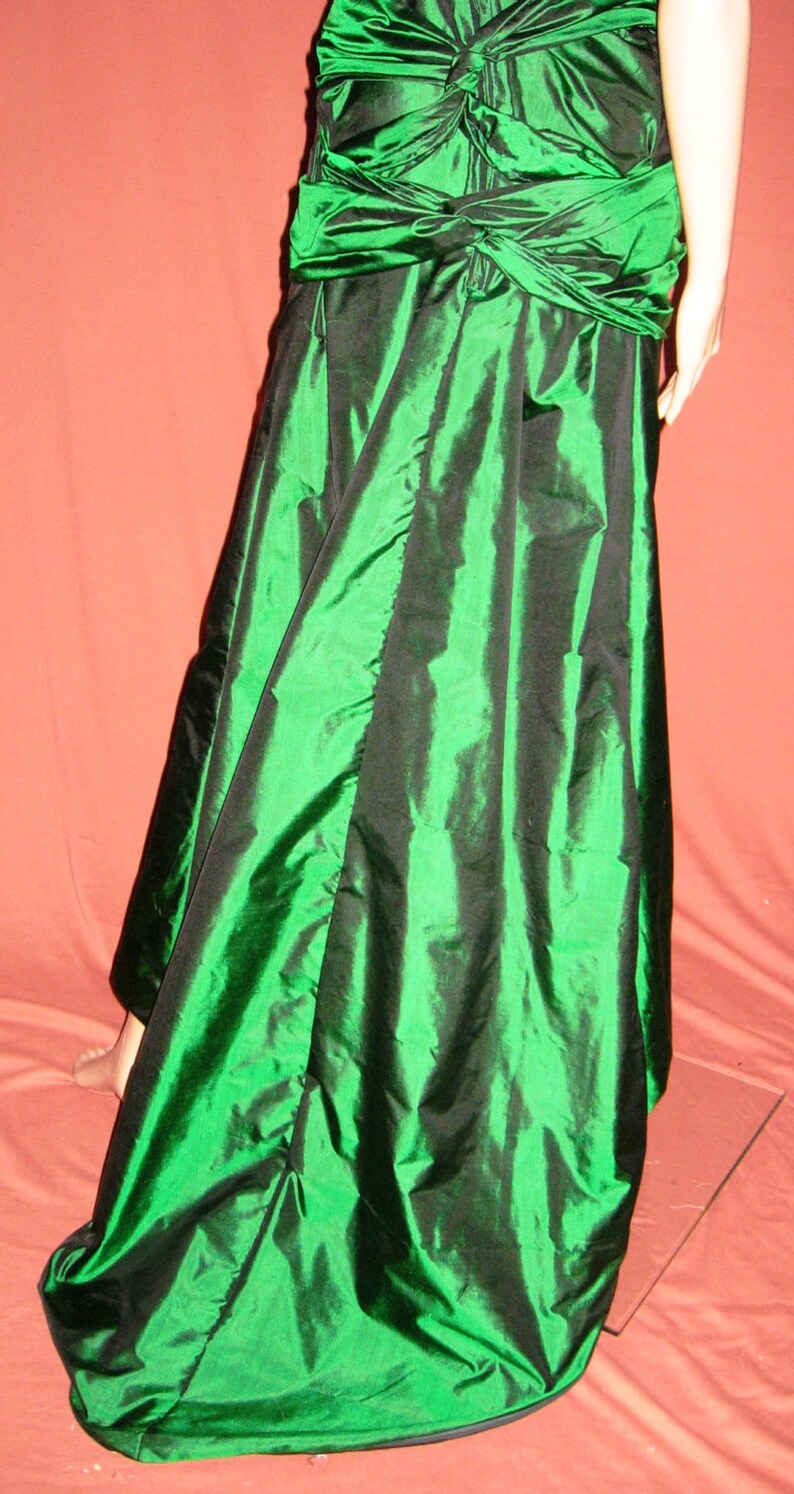 Custom Made Silk Atonement Keira Knightly green gown with | Etsy