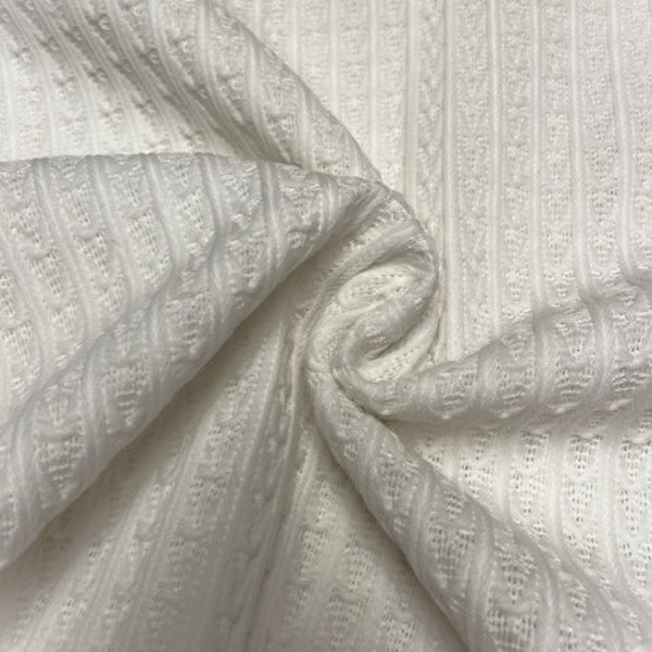 1 1/3 yards x 60 inches wide Remnant Beautiful soft white cotton crochet lace fabric for shawl scarf craft sewing