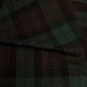 Exquisite High End MacLay plaid CL green-brown tartan wool upholstery by Roth Fabrics Upholstery sewing costume fabric by the yard