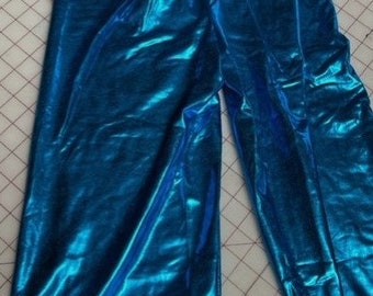 CLEARANCE Unisex Blue and Gold Jasmine Genie pants teen or adult waist 26-32 inches size Small Renaissance Cosplay costume theater