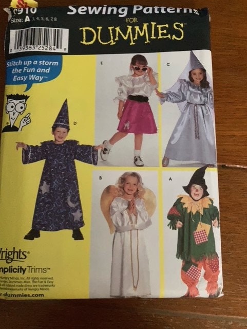 Simplicity 9910 - Wizard, Angel, Scarecrow, Princess, Poodle Skirt Cos –  Serendipity Vintage