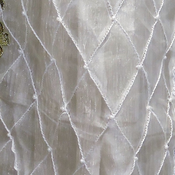 Sheer Beaded Fabric Etsy