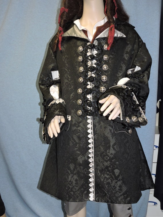 Custom Made Barbossa Pirate Coat Custom made in and fabric of your choice!