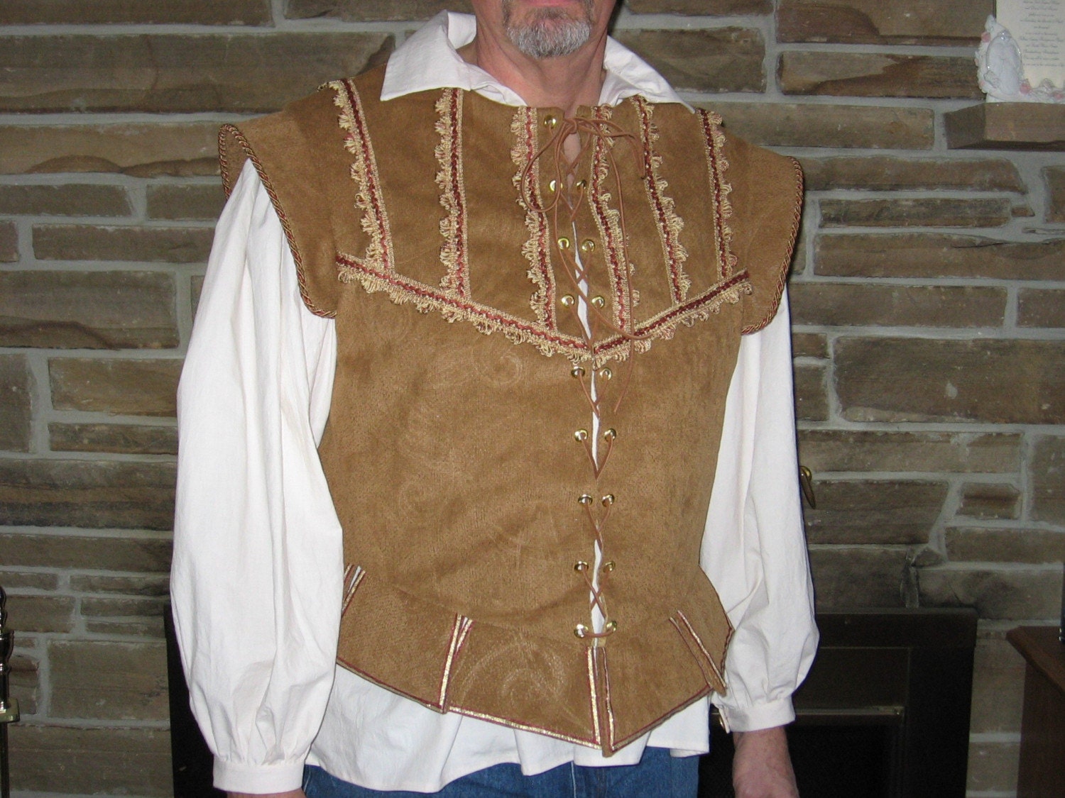 Custom mens doublet jerkin vest renaissance pirate nobleman Etsy