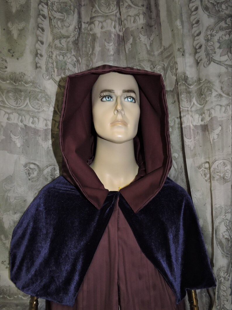 Custom Made Darth Sidious Long Robe With Hood and Short Velvet Etsy