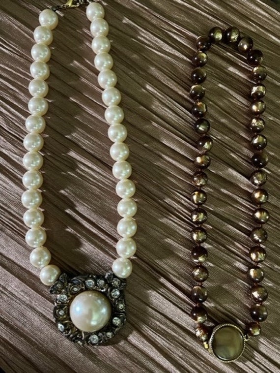 Bulk faux shop pearl necklaces