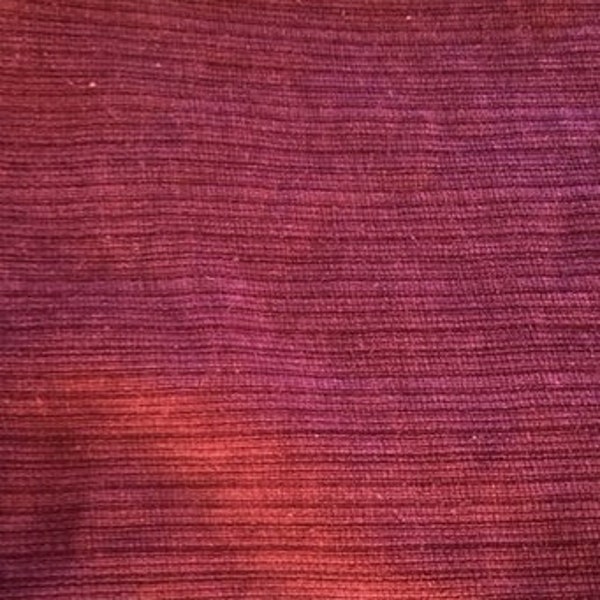 1 yard x 54 inch remnant Beautiful Rust red burgundy super soft ribbed velvet velour craft apparel sewing fabric