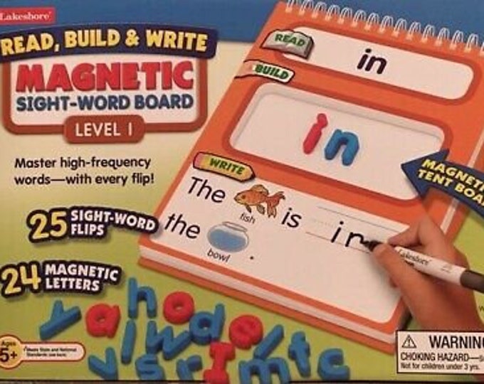 NEW Lakeshore Read Build and Write Sight Word Board Level 1