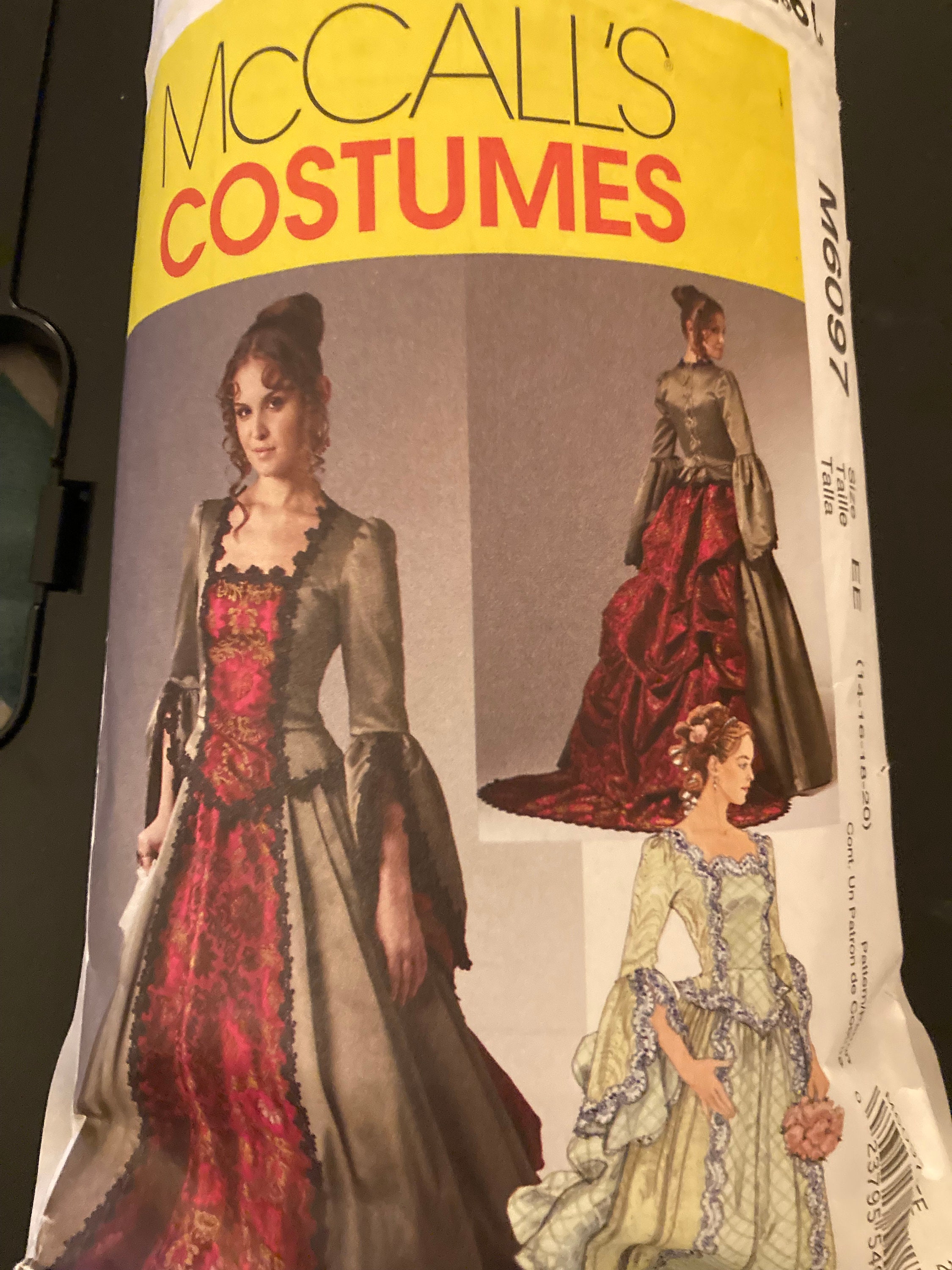 Mccall's Sewing Pattern M6097 Ball Gown Victorian 2-piece -   Dress sewing  patterns, Mccalls sewing patterns, Costume sewing patterns