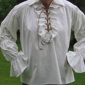Custom Made Renaissance medieval tudor pirate lace up ruffled | Etsy