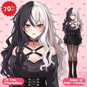 AANGEPASTE LIVE2D VTUBER-MODEL | PNGTuber, Live2D-modelcommissie, aangepast Vtuber-model voor commercieel gebruik, anime, aangepaste VTuber, animekunst