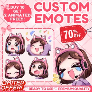 Aangepaste twitch-emoties | Geanimeerde emotes | Twitch-emote voor streamer | YCH | Dierenemoties | Stickeremote | Twitch-emoties | Emotes