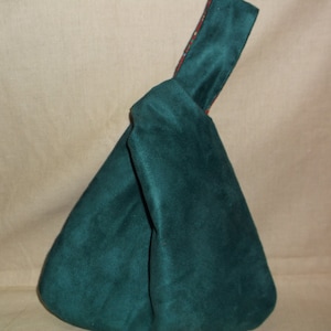 japanese knot bag faux suede