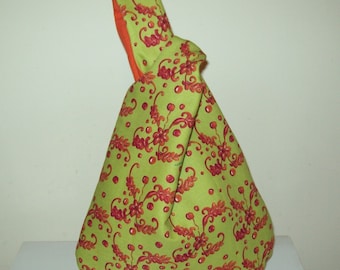 japanese knot bag  Sunny and bold wristlet