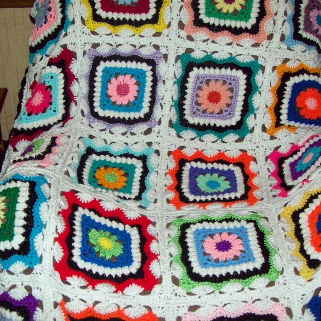 Kaleidoscope Afghan Blanket - Etsy