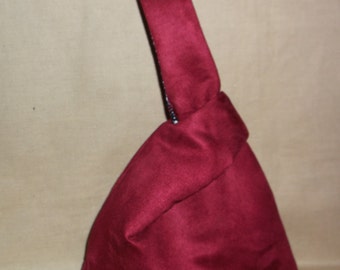 japanese knot bag faux suede