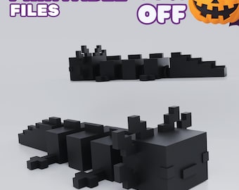Articulated Axolotl Fidget Figurine, 3D Print STL File
