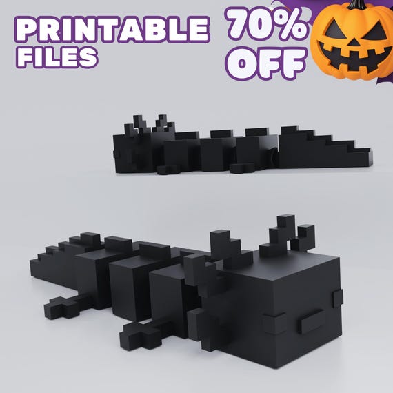 Articulated Axolotl Fidget Figurine, 3D Print STL File