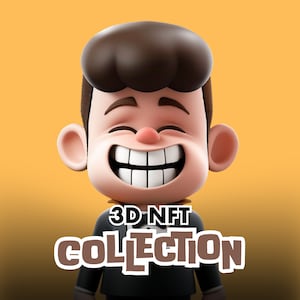 Colección de arte NFT 3D personalizada, personaje 3D, modelado 3D, modelo 3D, coleccionable, modelo NFT, colección de arte NFT creada y renderizada con Blender