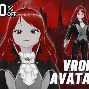 Przekształć swój model Live2D VTuber w niestandardowy model 3D VRoid, 3D VTuber, VStreamer, VRChat, awatar 3D, anime, awatar 3D, VTuber, Unity, Rigging