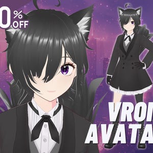 Maak van je Live2D VTuber-model een aangepast 3D VRoid-model, 3D VTuber, VStreamer, VRChat, 3D-avatar, anime, 3D-avatar, VTuber, Unity, rigging