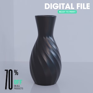 The Office Vase STL 3D Print File, Digital Download for 3D Printing, Home Decor Vase for Flowers and Plants